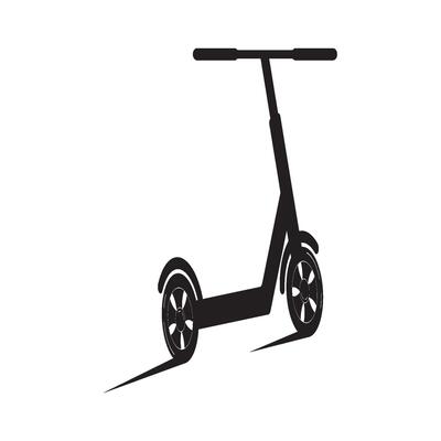 Scooter icon flat design illustration