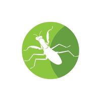 praying mantis icon design template vector