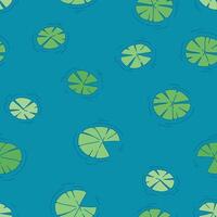 Bunch of Lotus Seamless Pattern illustration Design vector