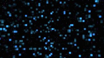 Abstract loop glowing blue disco wall abstract background video