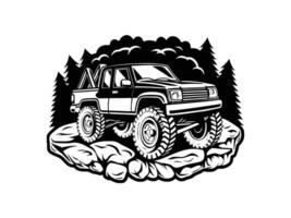 Truck vectorize illustration design for tshirt vector