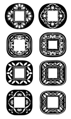A combo set of round shape old style frame Design