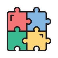 Take a look at this amazing icon of puzzle in modern style vector