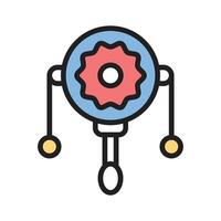 Check this amazing icon of rattle drum in modern style, vector