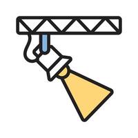 An icon of studio light in trendy design style, spotlight design vector