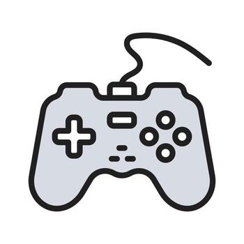 Listo a utilizar icono de juego controlador, vector