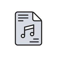 Music sheet symbolizing musical notes, compositions, and creativity. vector