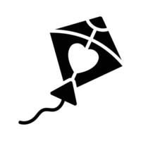 A kite flying in the air, symbolizing outdoor fun and joy.. vector