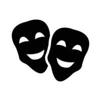 Face masks, theater masks theme party icon in modern style, easy to use., vector