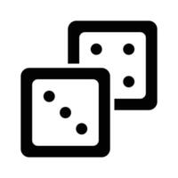 Rolling dice game icon, perfect for gaming., vector