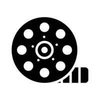 Doodle design icon of movie roll, ready To use. vector
