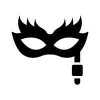 An editable icon of carnival mask in trendy style, A beautiful party prop masquerade . vector