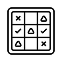 A tic tac toe game used for a quick two-player strategy game.., vector