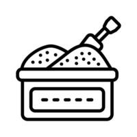 Take a look at this amazing icon of sand bucket in modern style.. vector
