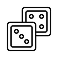 Rolling dice game icon, perfect for gaming.. vector