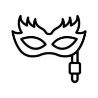 An editable icon of carnival mask in trendy style, A beautiful party prop masquerade.. vector