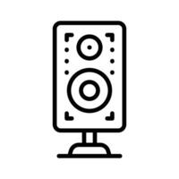 Audio speaker design in in trendy style, isolated on white background.. vector