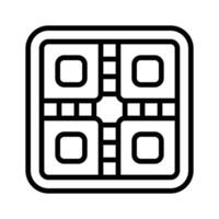 Icon of a board game with colorful tiles for fun activities.. vector