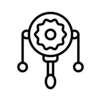 Check this amazing icon of rattle drum in modern style.. vector