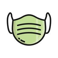 Face mask icon, perfect for displaying health and safety information vector