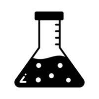 Liquid inside flask showing concept of lab experiment..,., vector