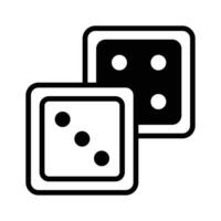Rolling dice game icon, perfect for gaming.,. vector
