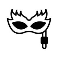 An editable icon of carnival mask in trendy style, A beautiful party prop masquerade.,. vector