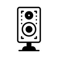 Audio speaker design in in trendy style, isolated on white background.,. vector