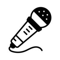 A microphone representing singing, broadcasting, and performances.,. vector