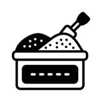 Take a look at this amazing icon of sand bucket in modern style.,. vector