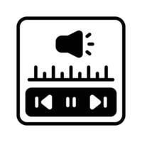 Get your hands on this creative icon of audio music in trendy style.,. vector