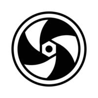 Camera shutter icon representing photography and creativity..,. vector
