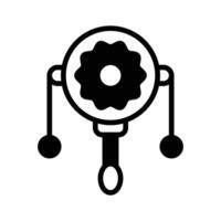Check this amazing icon of rattle drum in modern style.,. vector