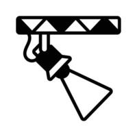 An icon of studio light in trendy design style, spotlight design.,. vector