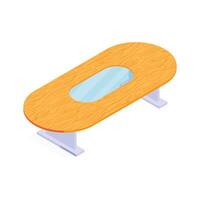 Get this amazing icon of dining table in modern style vector