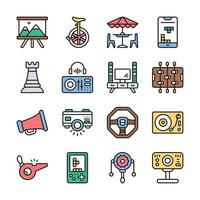 Take a look at this amazing icons representing various lifestyle and entertainment items vector