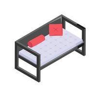 Get this amazing icon of daybed in modern design style vector