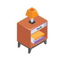 Get this amazing icon of nightstand, ready to use vector