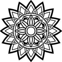 Add Tranquility to Your Home with Mandala Silhouette Art vector