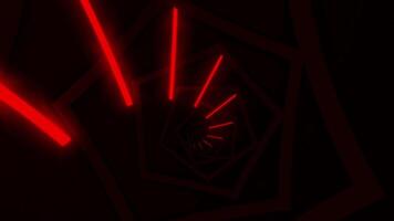 abstract red light Infinite Loopable Tunnel Colorful Background video