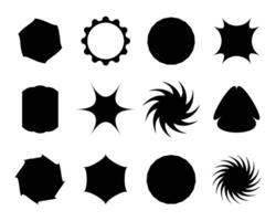 Basic shapes collection for graphics design vector