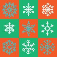 Snowflake Border and Frame Pack vector