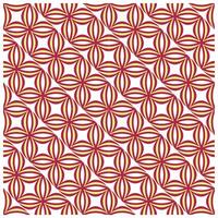 Pattern of overlapping floral shapes in red and cream, arranged diagonally for a decorative, geometric effect. vector