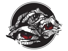 Eyes. Different views of the world. The worldview of the individual. A look into the future vector