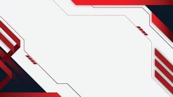 Sleek geometric design with bold red and white theme vector
