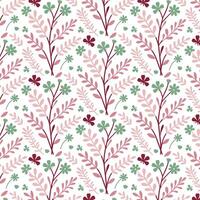 all over floral texture with delicate wildflower patterns for seamless fashion prints and fabric vector