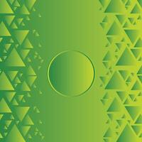 Modern Abstract green gradient papercut geometric background vector