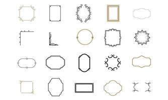 frame ornament handdrawn collection vector