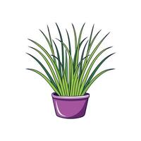 Elegant Chives Plant Artwork vector