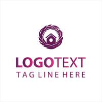 Feather Nest Design vector